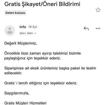 Gratis Sipariş Problemi