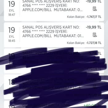 Apple Nedeni Bilinmeyen Ücret Kesilmesi