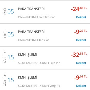 Denizbank KMH Ücret Kesintisi
