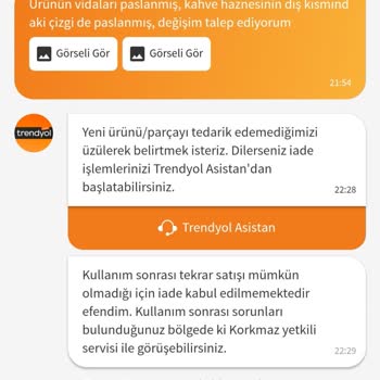 Trendyol Ürünümü Değiştirmiyor. Şikayetçiyim!
