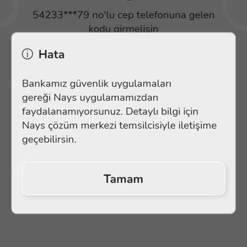 Nays Uygulama Giriş Yapamıyorum