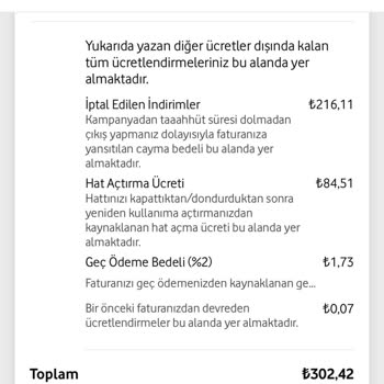 Vodafone Hat Açma Bedeli