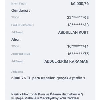 PayFix Mağdur Oldum Para İadesi İstiyorum