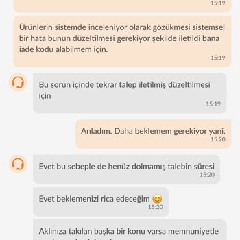 Trendyol Ürünleri İade Edemiyorum