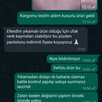 Ciqulata Giyim Firmasının Sorumsuzluğu Ve Hatalı Ürün Yollaması