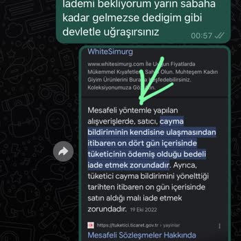 Tuba Mutioğlu Ürünü Geri Alıp Ücret İademi Yapmadılar