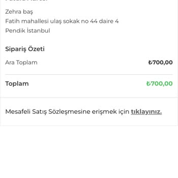 Tuba Mutioğlu Ürünü Geri Alıp Ücret İademi Yapmadılar