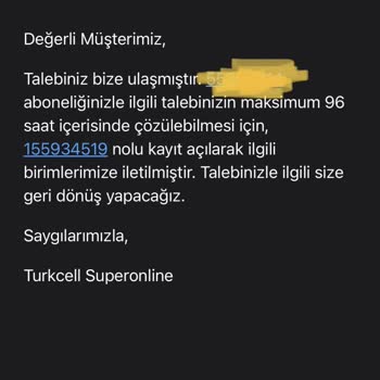 Superonline Hizmet Vermeyip Ücret İstemesi
