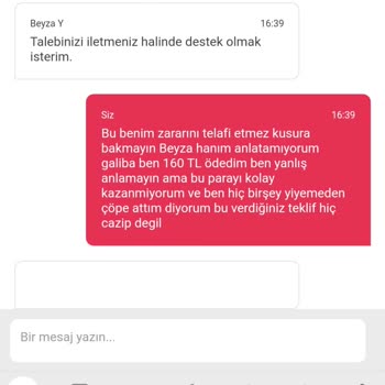 Yemek Sepeti Ücret İadesi Kabul Etmiyor