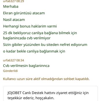 Jojobet Canlı Destek Hizmeti
