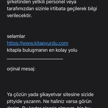 Kitapyurdu Teslim Edilmeyen Kargo
