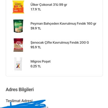 Hepsiburada Market Migros Hemen Üzerinden Alışverişte Fiyat Hatası