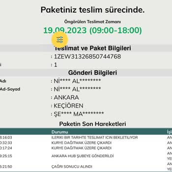 UPS Türkiye Dağıtımdaki Ürünüm İki Gündür Gelemiyor.
