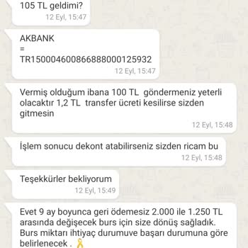Tarih Vakfı Burs Başvurusuyla İlgili Şikayet