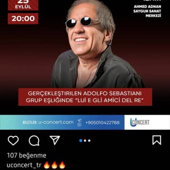 U-Concert Adriano Celentano Ve Onun Marka İsmini Kullanarak Konser Reklamı Yapıyor