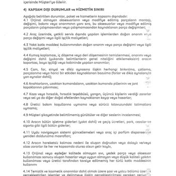Peugeot Full Servis Sözleşmesine Uymuyor