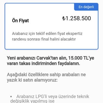 Carvak'ın Ön Fiyatlama Teklifinin Sahte Olması