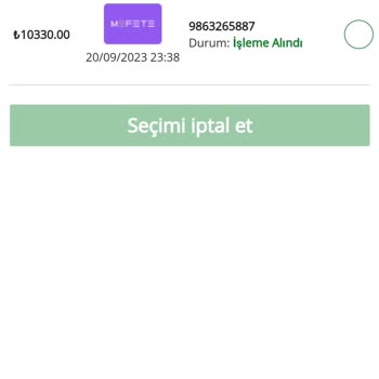Para Çekme BET10