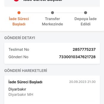 Trendyol Express Trendyol Ürünlerde Adres Değişikliği Yapmayıp İade Ediyor