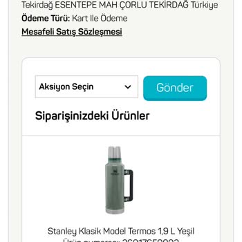 A101 1 Aydır Kargolanmayan Stanley Termos