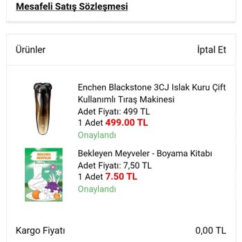 A101 Siparişimi Kargolamadı İptal İstedim İptal Etmedi