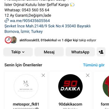 Derin.sporr (Instagram) Hesabından Ürün Gelmedi