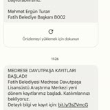 Fatih Belediyesi SMS T. A. C. İ. Z. İ.