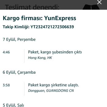 Yun Express Kargomu Teslim Etmedi
