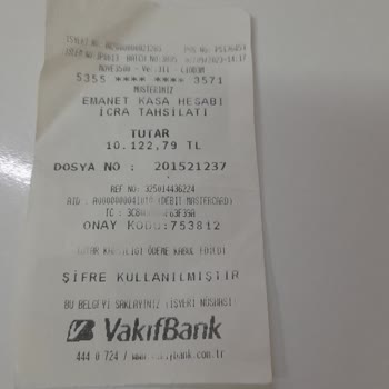 Eskişehir 5. Ci İcra Dairesine Ödeme Yaptım. Hala Gelecek Varlik Yonetimi Borcumu Silmedim.