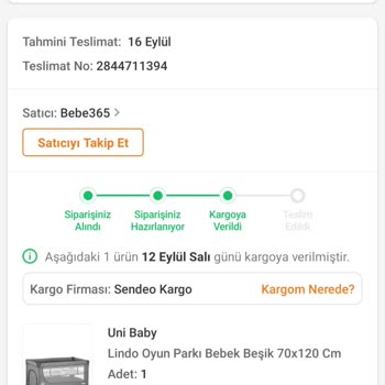 Sendeo Kargom Teslim Edilmedi