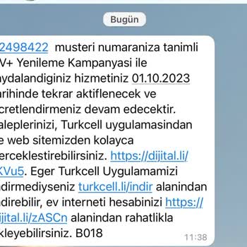 Turkcell TV+ Yapılmayan Yapılamayan İptal İşlemi