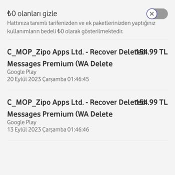 Vodafone'a Hile Yapıyor