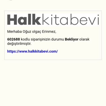 Halk Kitabevi'nden Sipariş Verdim, Stok Kontrolü Yapıldıktan Sonra Bilgi Maili Geldi Ama Aranmadım Ve Ulaşılamadı Notu Düştüler, Ertesi Gün Aynı Ürün Hem Var Hem Yok Oldu, Güvenilmez Satıcı