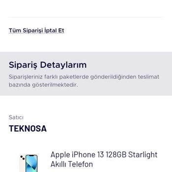 Teknosa Ürün Kargolama Mağduriyeti