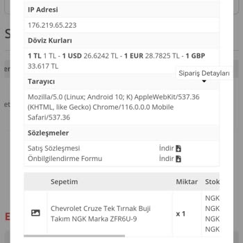 Yedek Marketin Parça Olmadığı Halde Satış Yapıyorlar Parayı İade Etmiyorlar