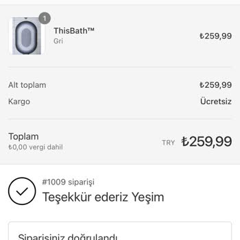 ThisBath Banyo Paspası Gelmedi