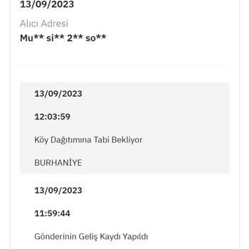Ayıplı PTT Kargo Geç Teslimat.