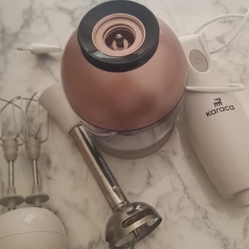 Karaca Züccaciye Karaca Profoodmix İconic Beige 1000W Şikayet Her Yeri Kusurlu