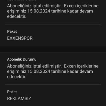 Exxen Sezonluk Abonelik Para İadesi