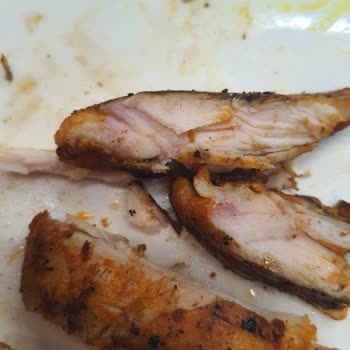 Tavuk Land Dışı Yanmış İçi Çiğ Tavuk