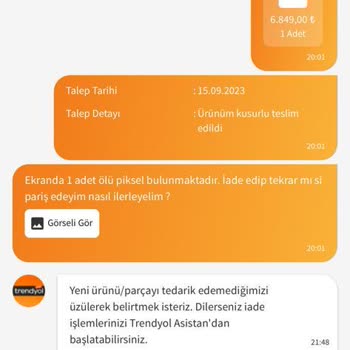 Gti Kurumsal Bilişim Teknolojileri Gti Bilişim Teknolojileri Ölü Piksel Monitör Satıp İademi Kabul Etmedi
