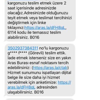 Aras Kargo Gönderinin Farklı Birine Teslimi