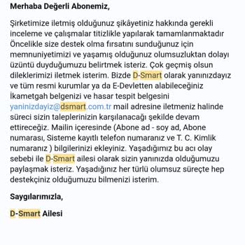 D-Smart Asılız Cayma Bedeli