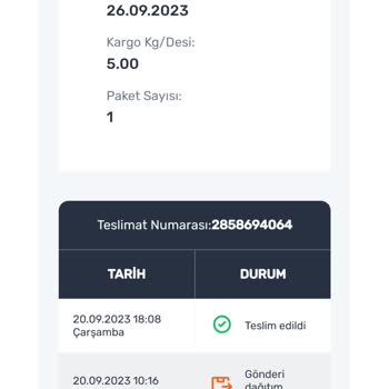 Sürat Kargo Teslim Edilmeyen Ürünün Teslim Edildi Olarak Göstermesi