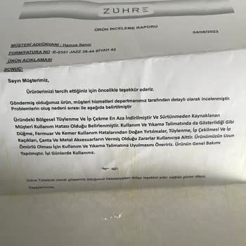 Zühre Giyim (zuhre.official) Pahalı Elbisede Kalite Sorunu Ve Müşteri Hizmetleriyle Yaşanan Sorunlar