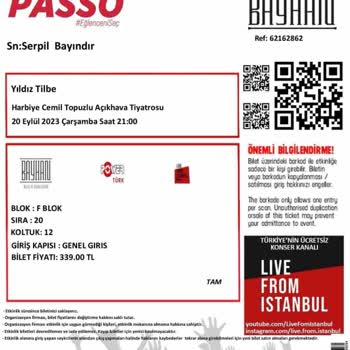 Passo Konser Giriş Çilesi