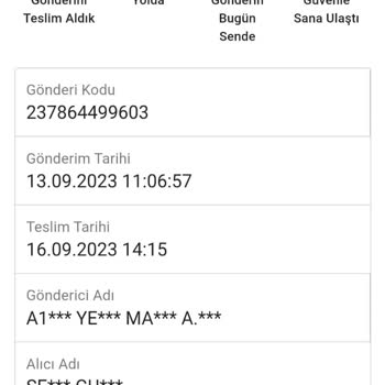 A101 Teslim Edilmeyen Kargolar