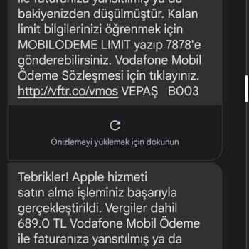 Vodafone Apple Hizmeti Satın Alma Hizmeti