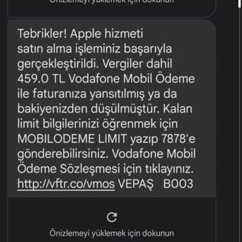 Vodafone Apple Hizmeti Satın Alma Hizmeti