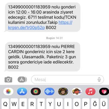 Kargomsende Kargo Teslimat Sorunu